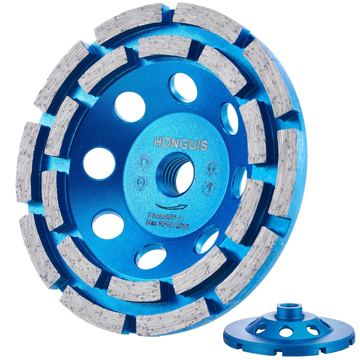 5 inch diamond cup grinding wheel,5/8"-11 arbor concrete, main product view