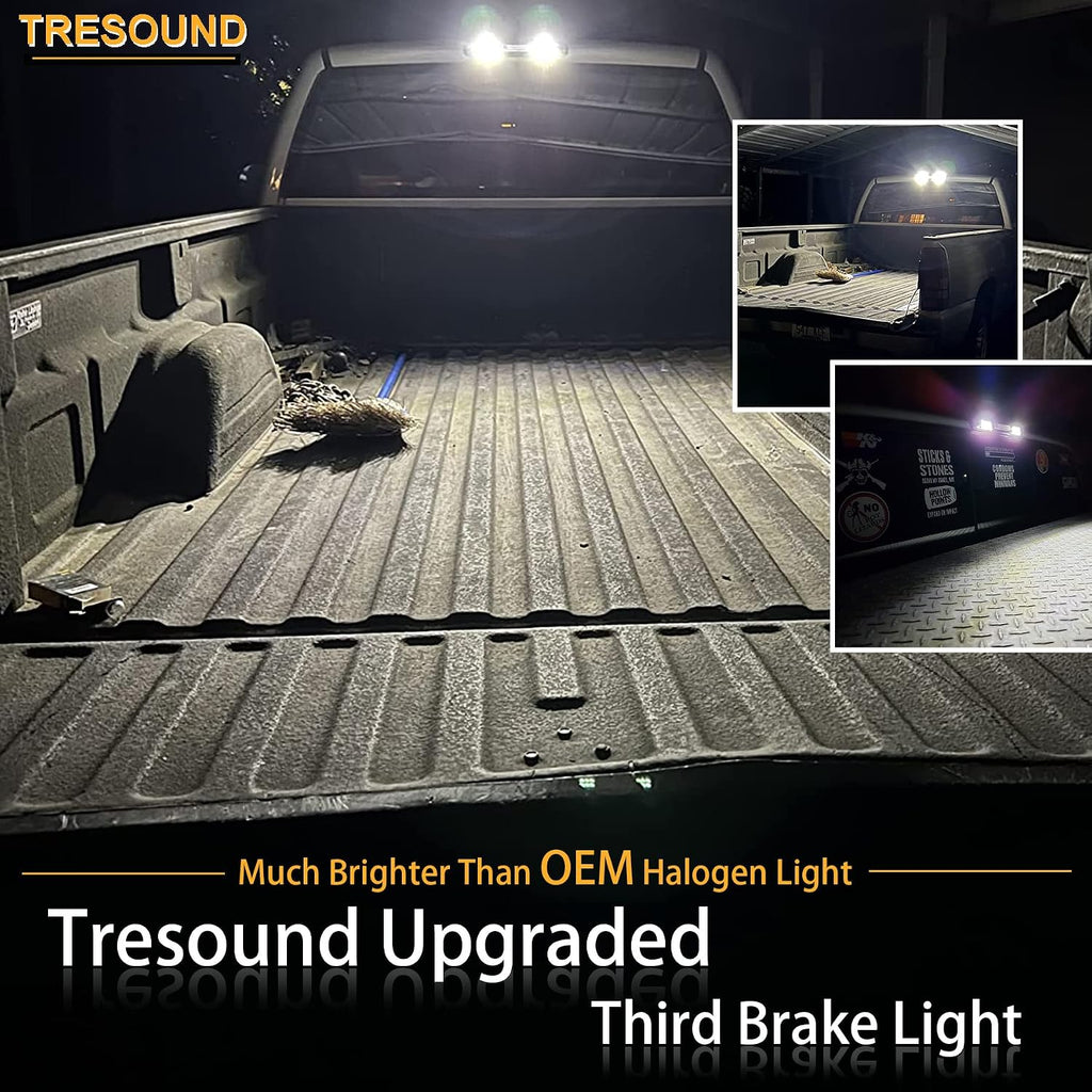 Tresound LED Third 3rd Brake Light for 2007-2013 Chevy Silverado GMC Sierra 1500 2500 3500 HD Classic, Rear Cargo Lamp High Mount Stop light