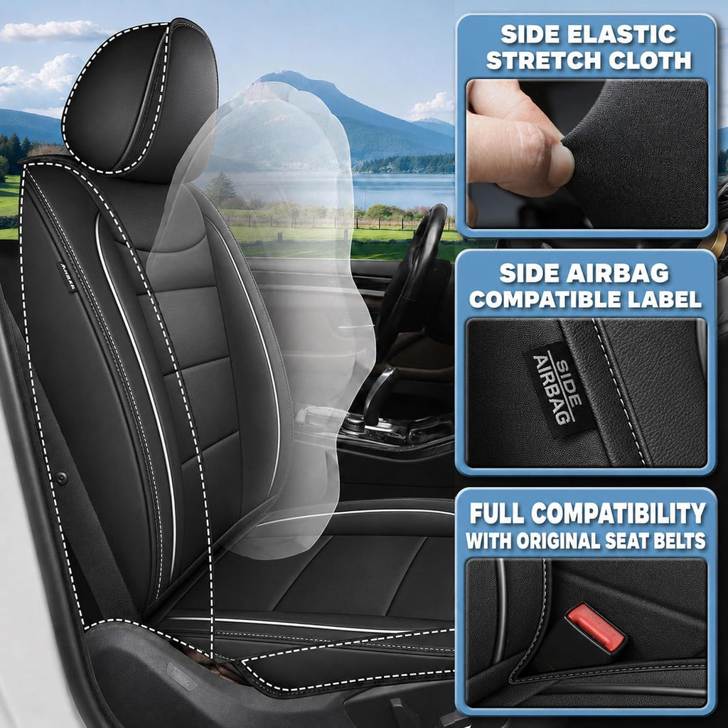 yorkneic car seat covers 5 seats set for shown in use