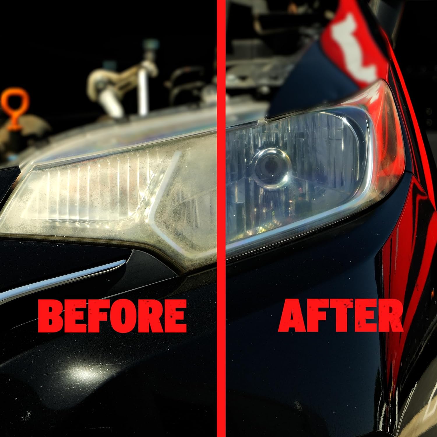 Mothers NuLens Headlight Renewal Kit (07251) | Quickly Restores & Maintains Clarity on All Headlight Types, PowerPlastic 4Lights Polish, Oxidation-Inhibiting Polymers