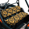 SEANATIVE Sunflowers UTV Bench Seat Cover Set Anti-Scratch Full Protection 4 Wheeler Accessories Compatible with Kawasaki Mule 3000 3010 3020 4000 4010 2001-2023 2025