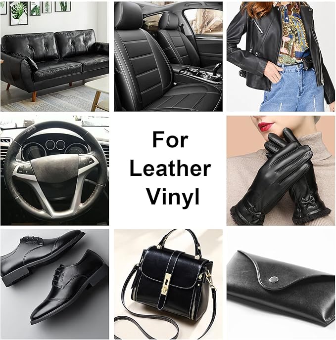 Black Leather Recoloring Balm, Leather Color Restorer Conditioner, Leather - Image 2
