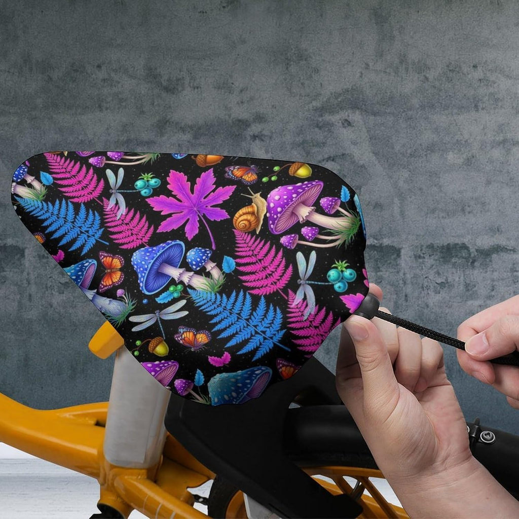 Waterproof Bike Seat Protector with Drawstring, Extra Soft Cover for Stationary Bikes Indoor Cycling