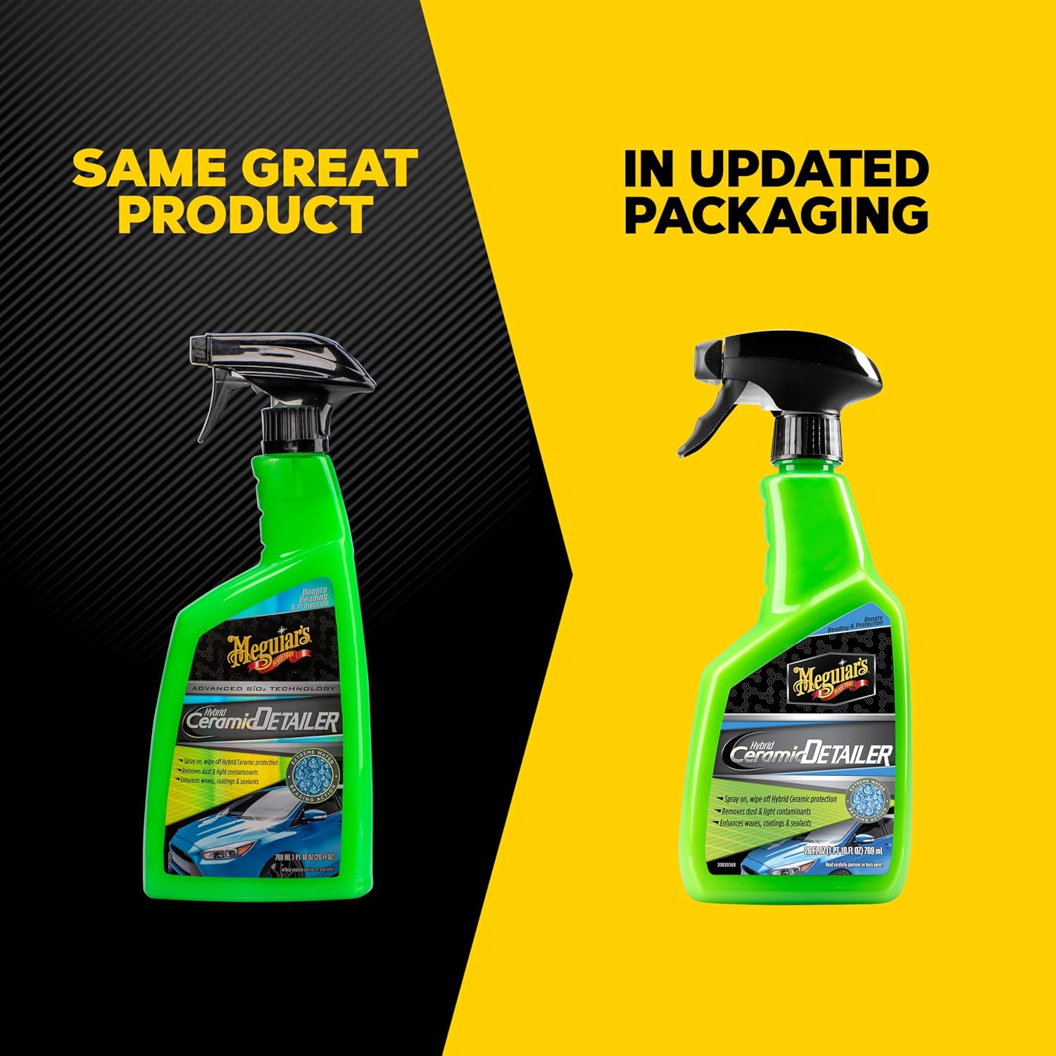 Meguiar's G200526EU Hybrid Ceramic Detailer 768 ml Enhances Wax, Coatings and Sealants