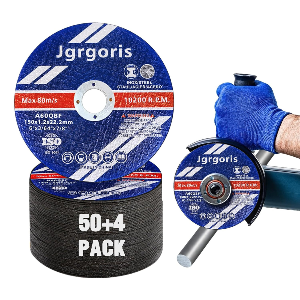 6 inch cut off wheels, .045" ultra-thin angle, main product view