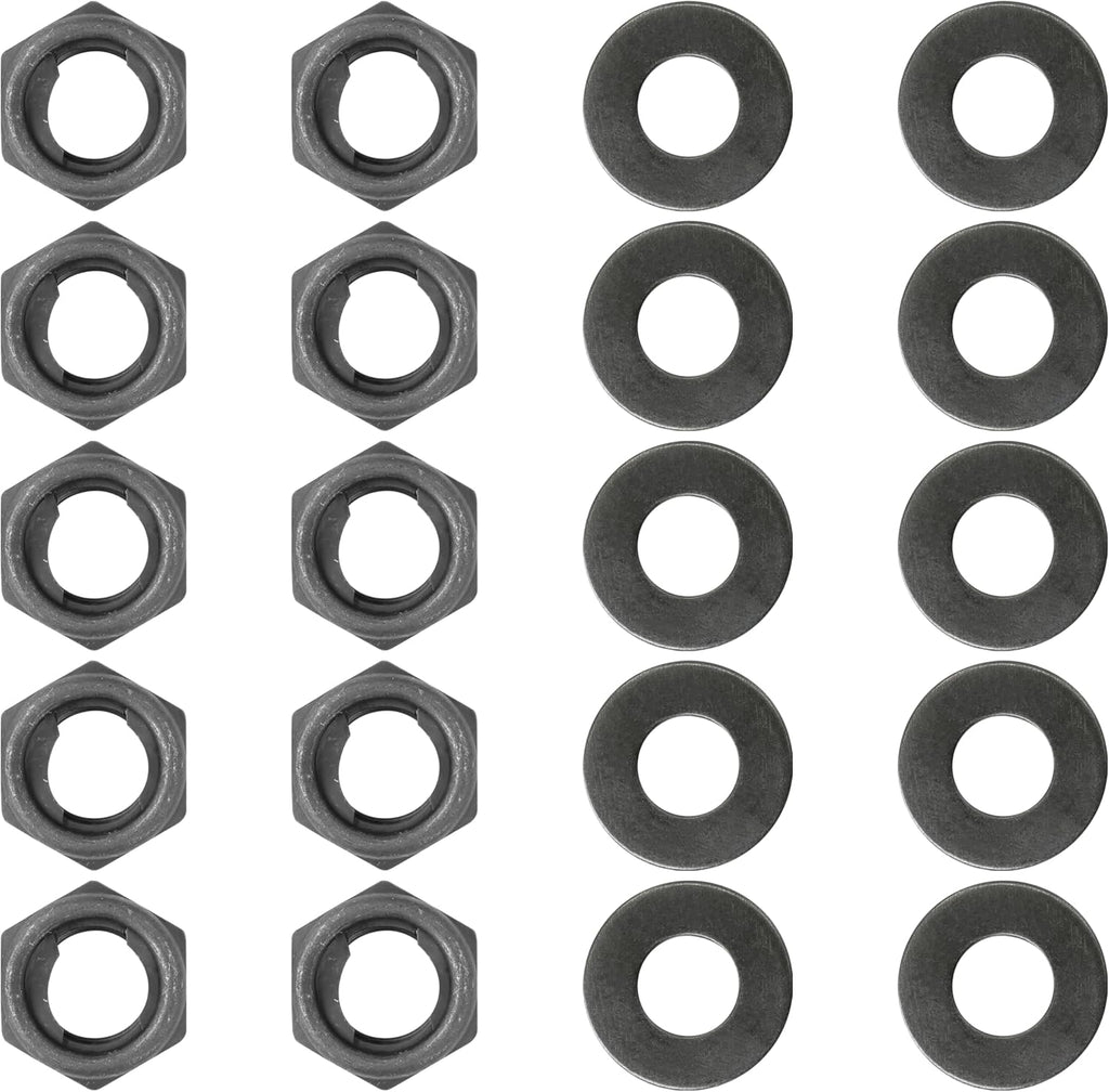 Caltric Wheel Nut And Washers Compatible with Yamaha Grizzly 600 YFM600F 4x4 1999-2001 / Warrior 350 YFM350X 1995-2003 / YFZ450 SE LE 2004-2005 Front and Rear