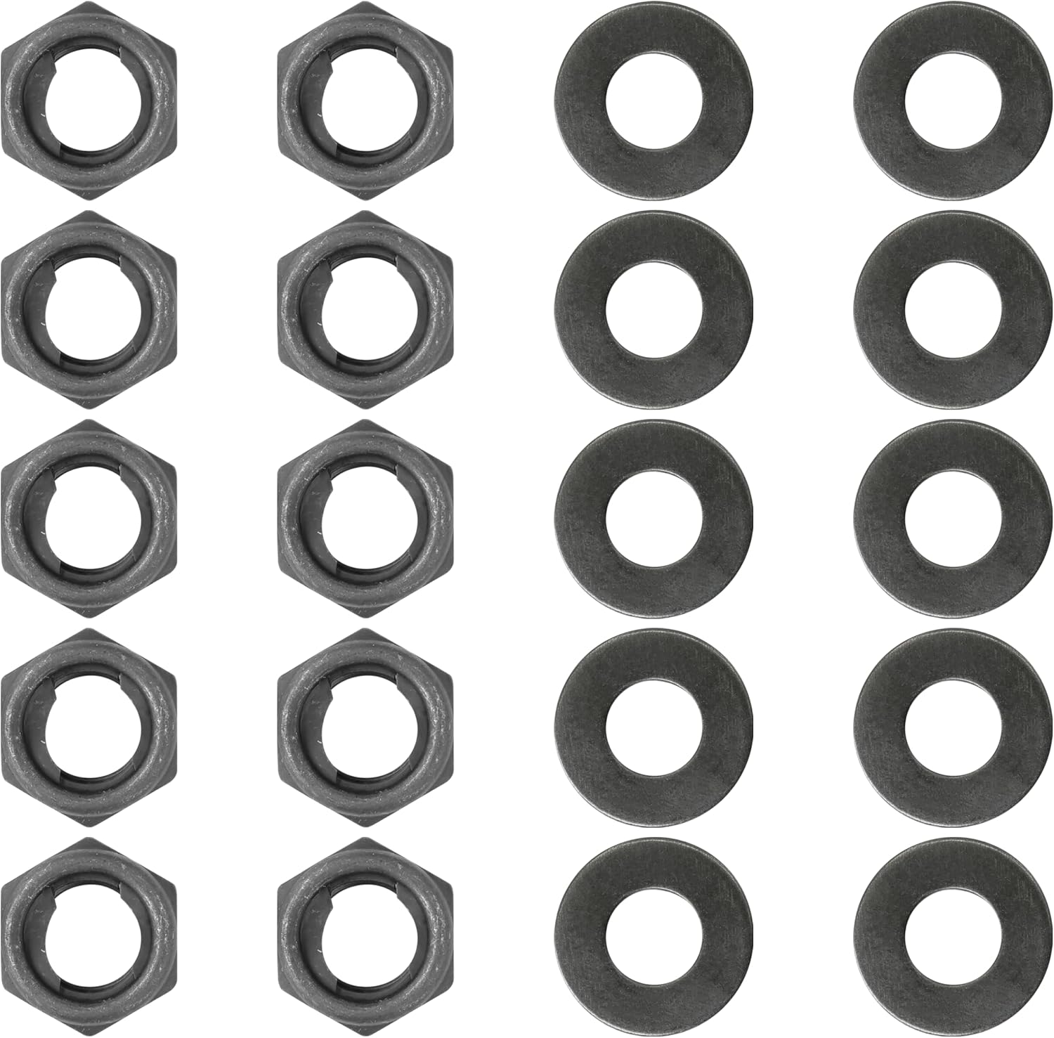 Caltric Wheel Nut And Washers Compatible with Yamaha Grizzly 600 YFM600F 4x4 1999-2001 / Warrior 350 YFM350X 1995-2003 / YFZ450 SE LE 2004-2005 Front and Rear
