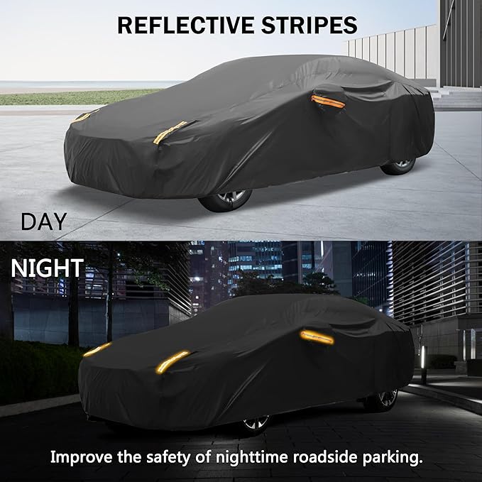 MORNYRAY Compatible with Ford F150, Car Cover Outdoor Waterproof Sun Rain Snow - Image 4
