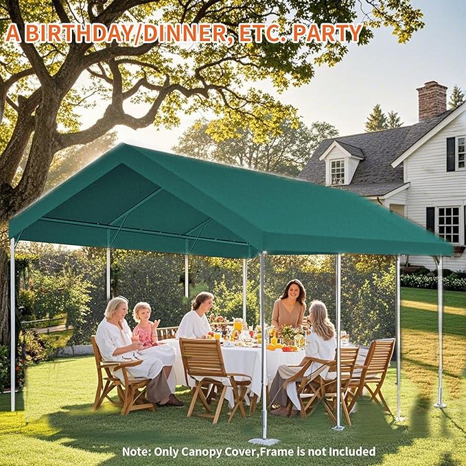 10'x20' Carport Replacement Top Canopy Cover - Image 6
