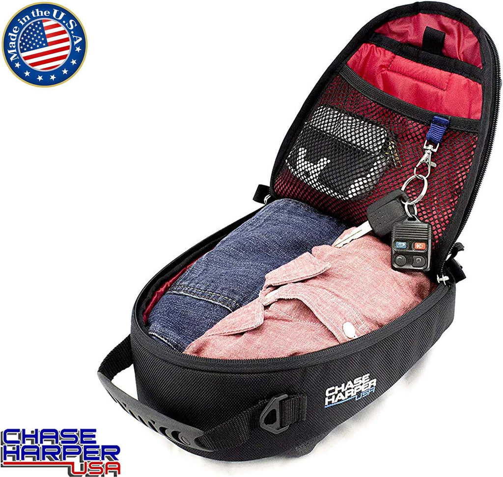Chase Harper 450 Tail Bag - Water-Resistant, Tear-Resistant, Industrial Grade Ballistic Nylon - Universal Fit Adjustable Strap Mounting System