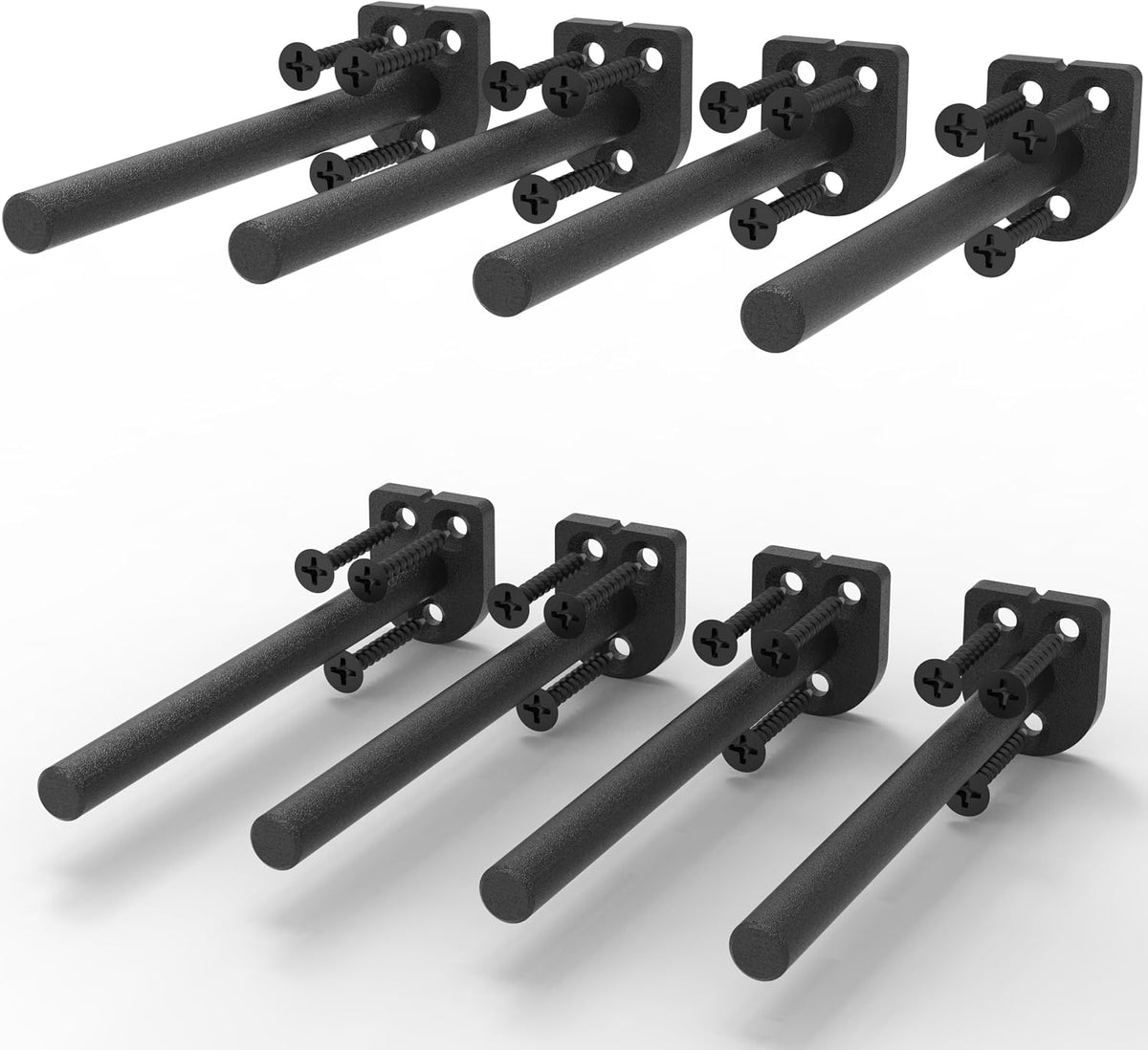 8 in hidden floating shelf brackets 8 pack, main product view