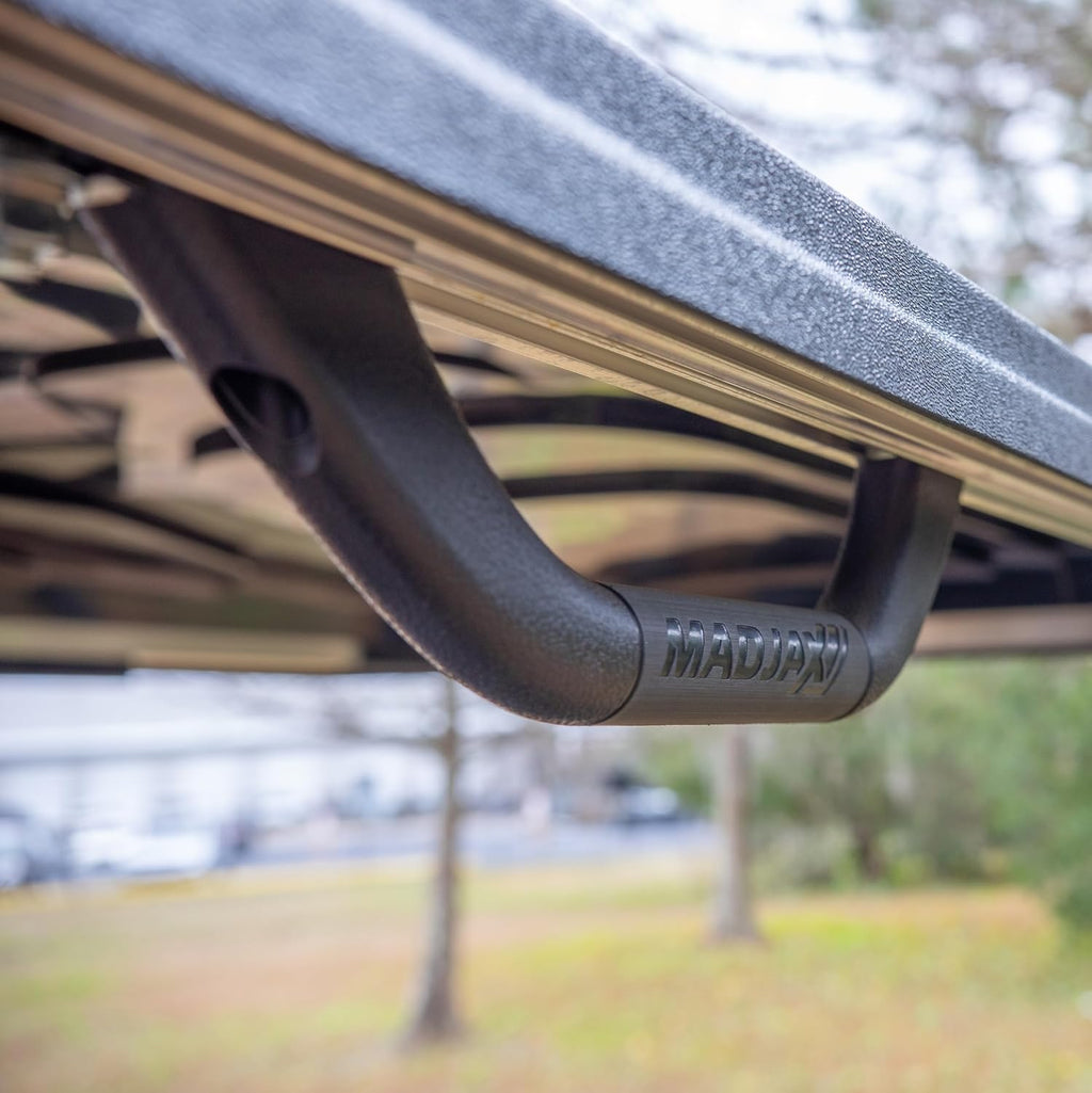 MADJAX Universal Golf Cart Hard Grab Handle | Automotive Style Black Sturdy Rubber Finish | Compatible with Club Car, EZGO, Yamaha, XSeries with RedDot Versa Triple Track Tops