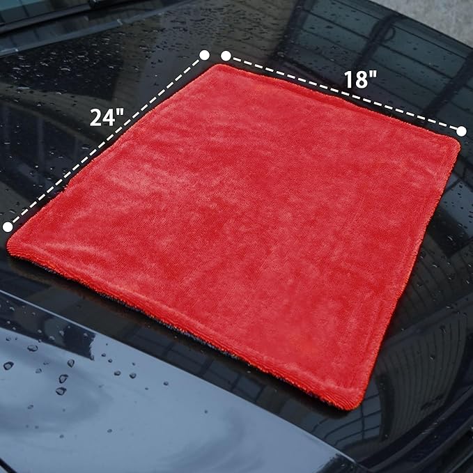 LIVOS 2 Pack Car Drying Towel, Premium Microfiber Towels - Image 3