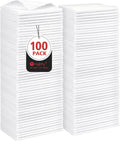 Orighty Microfiber Cleaning Cloth Bulk, 100 Pack, 11.5x11.5 inch, White | Microfiber Towels for Cars, Multi-Purpose Shop Towels, Soft Highly Absorbent Cleaning Rags for Car, Home, Kitchen