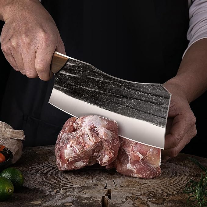 Butcher Knife Set, 3-Piece High Carbon Steel Serbian Chef Knife Set of Heavy - Image 5