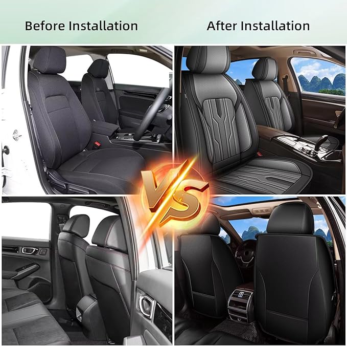 YORKENIC Fit for Hyundai Kona Seat Covers Front Set 2018-2024 2025: Breathable - Image 5
