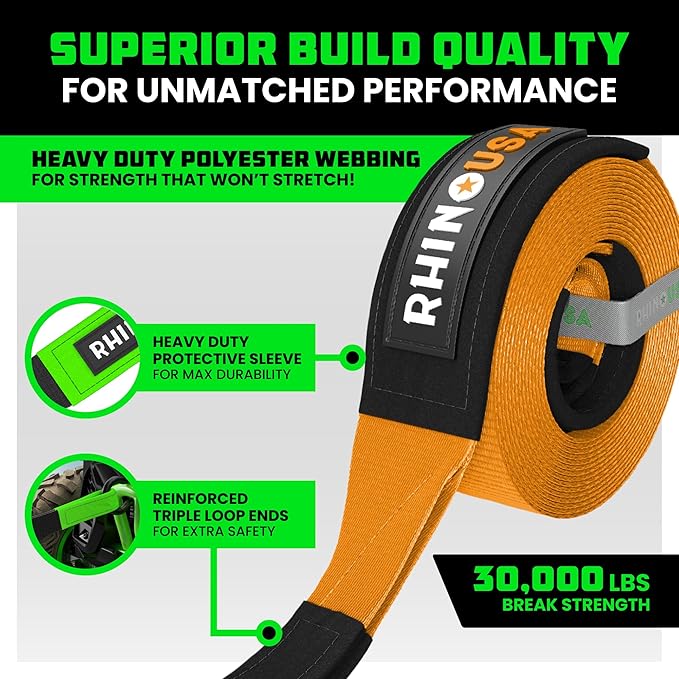 Rhino USA Recovery Tow Strap - Image 2