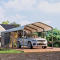 EROMMY 10x25 FT Carport Storage Shed 2-in-1, Heavy Duty Car Port by EROMMY