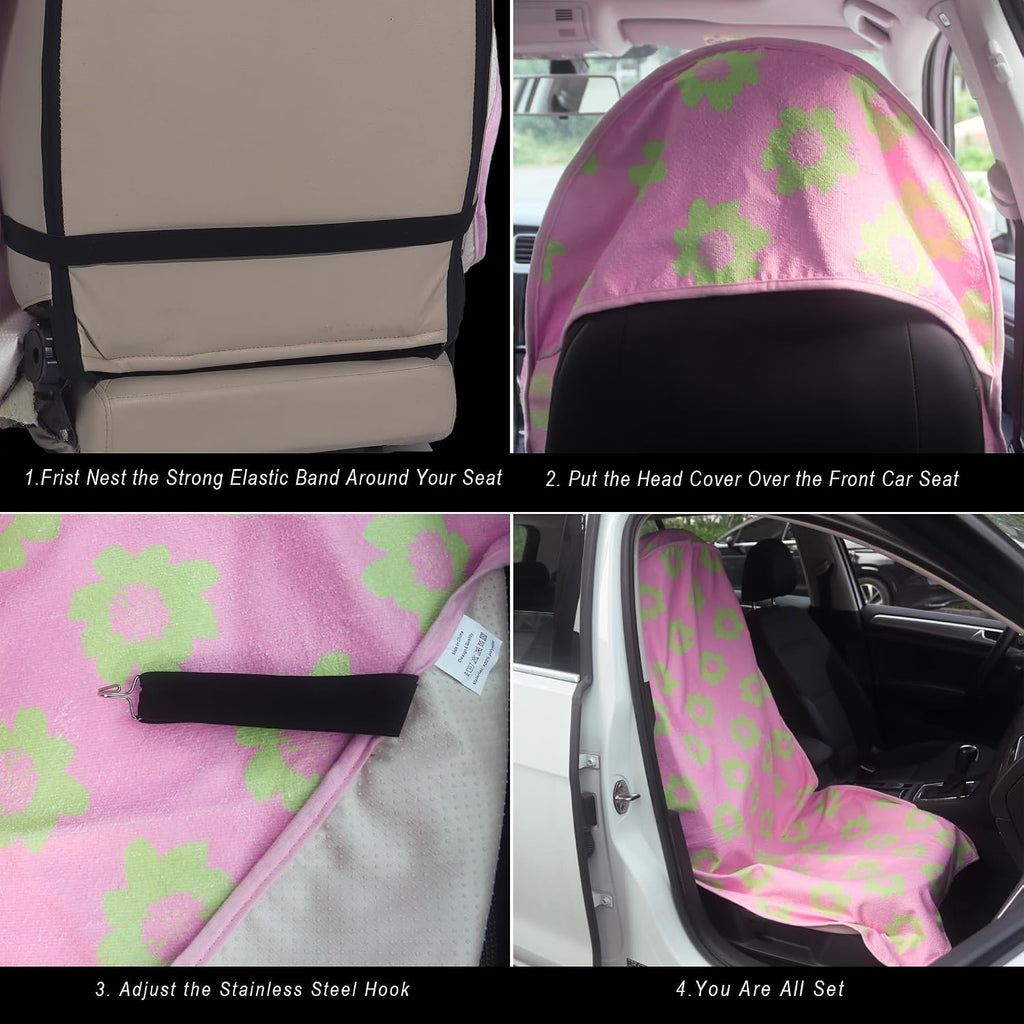 car seat cover protector front seats,for gym workout,running,swimming,beach, side view