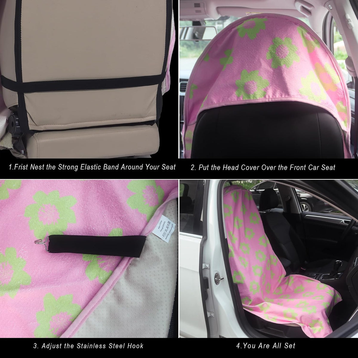 car seat cover protector front seats,for gym workout,running,swimming,beach, side view