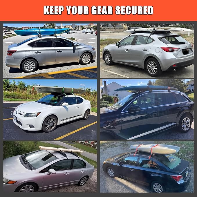 Universal Car Soft Roof Rack Pads Luggage Carrier System - Image 4