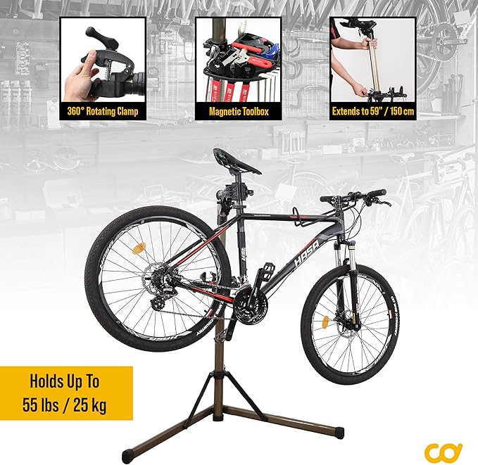 BikeHand Bike Repair Stand | Lightweight & 360 Adjustable Home Bicycle - Image 2