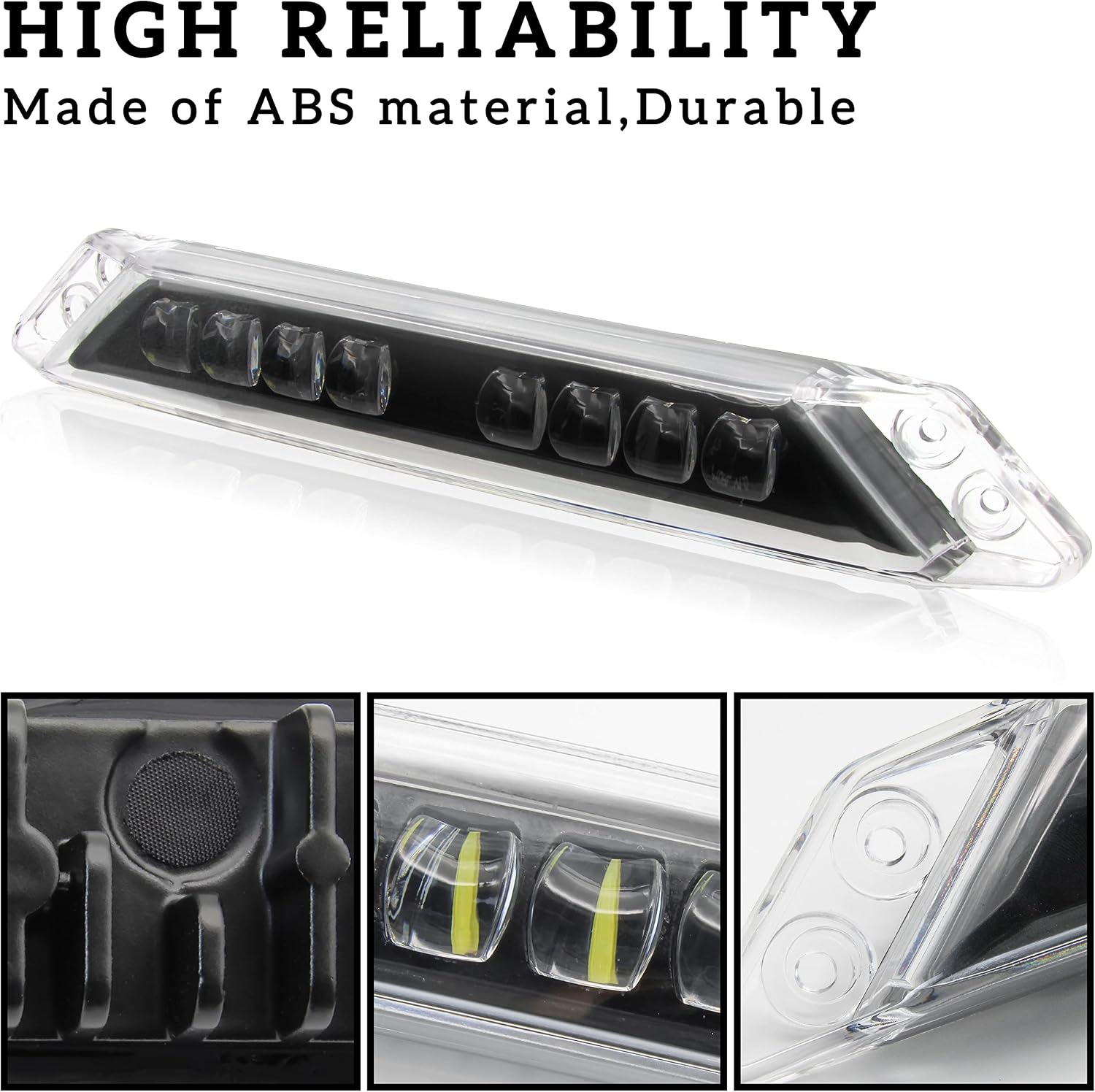 SAUTVS LED Auxiliary Light DRL Front Bumper LED Signature White Daytime Running Light Bar for Can-Am Ryker 600 900 Sport & Rally Models Accessories