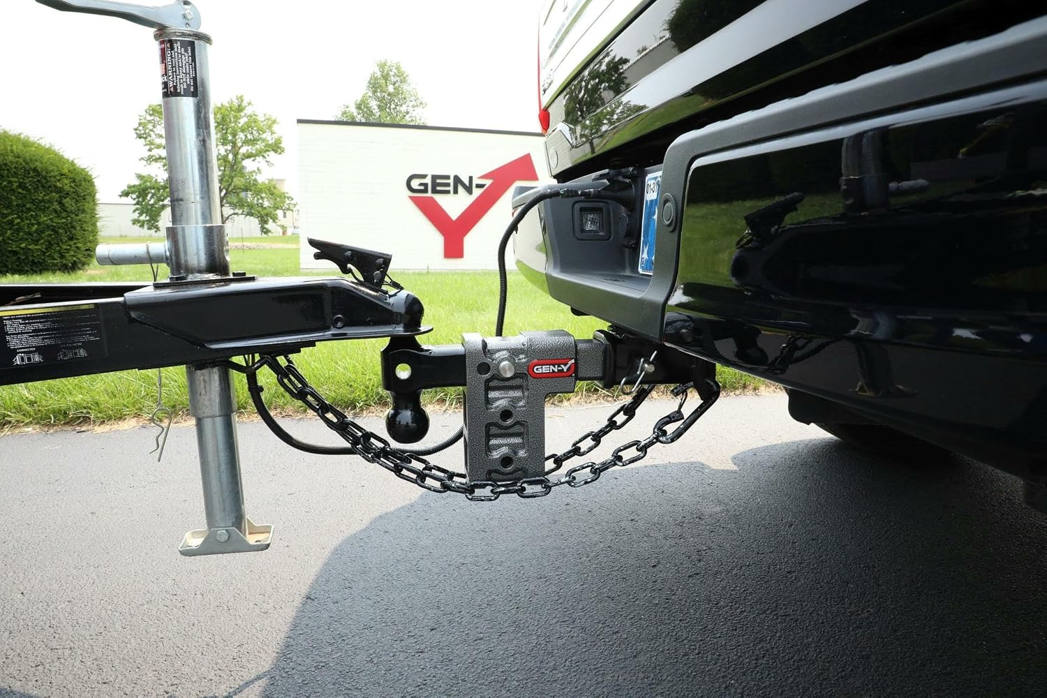 GEN-Y Hitch GH-1723 MEGA-Duty 3" Shank 6" Drop 3.5K TW 32K Hitch and GH-0161 Dual-Ball and GH-0162 Pintle Lock