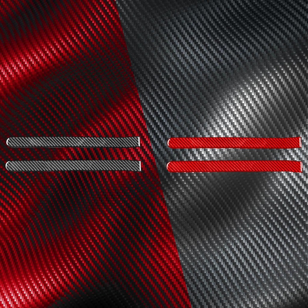 NVCNX Real Premium Carbon Fiber Accessories Compatible with KIA Stinger GT 2018-2023 2019 2020 2021 2022 Car Tail Light Cover Decal Decoration Exterior Trim Sticker Red