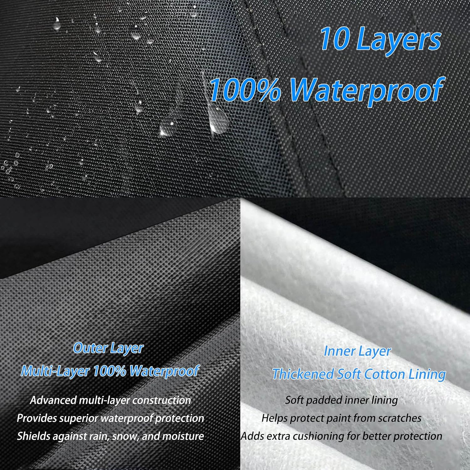Pickup Truck Cover for Dodge Power Wagon, Water-Resistant Truck Covers, Full Outdoor Pickup Covers, Rain Snow Protection Heavy Duty Pickup Truck Covers