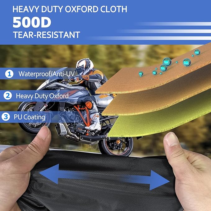 STARTWO Motorcycle Covers Waterproof Outdoor Storage - Image 4