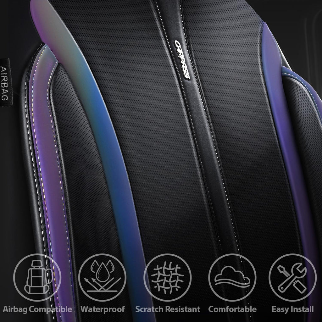 car pass nappa leather car seat covers, durable, side view