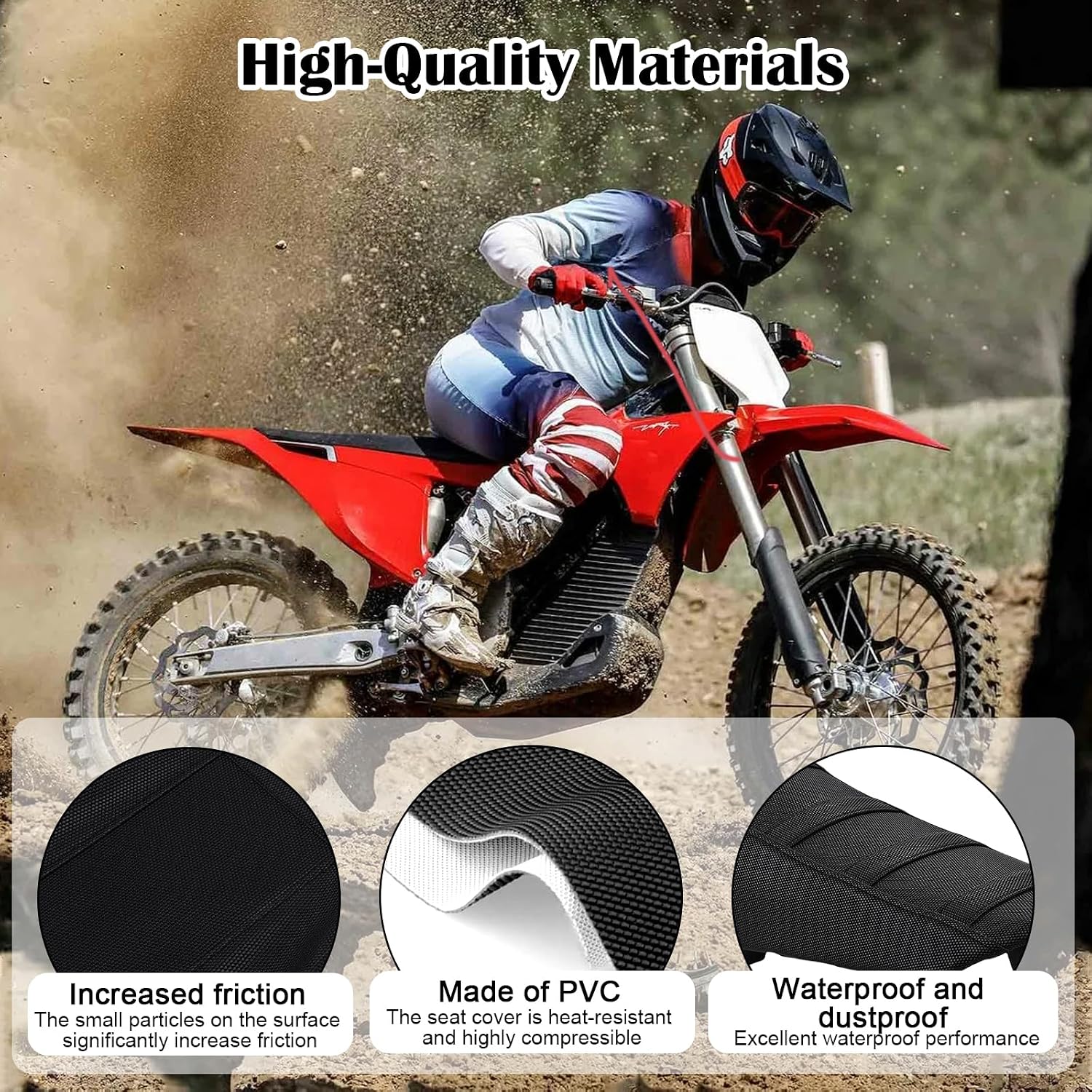 SaferCCTV Non-Slip Seat Cover Compatible with Yozma in 10 Electric Bike, Electric Bike Seat Cover Waterproof Soft Seat Cover, Black