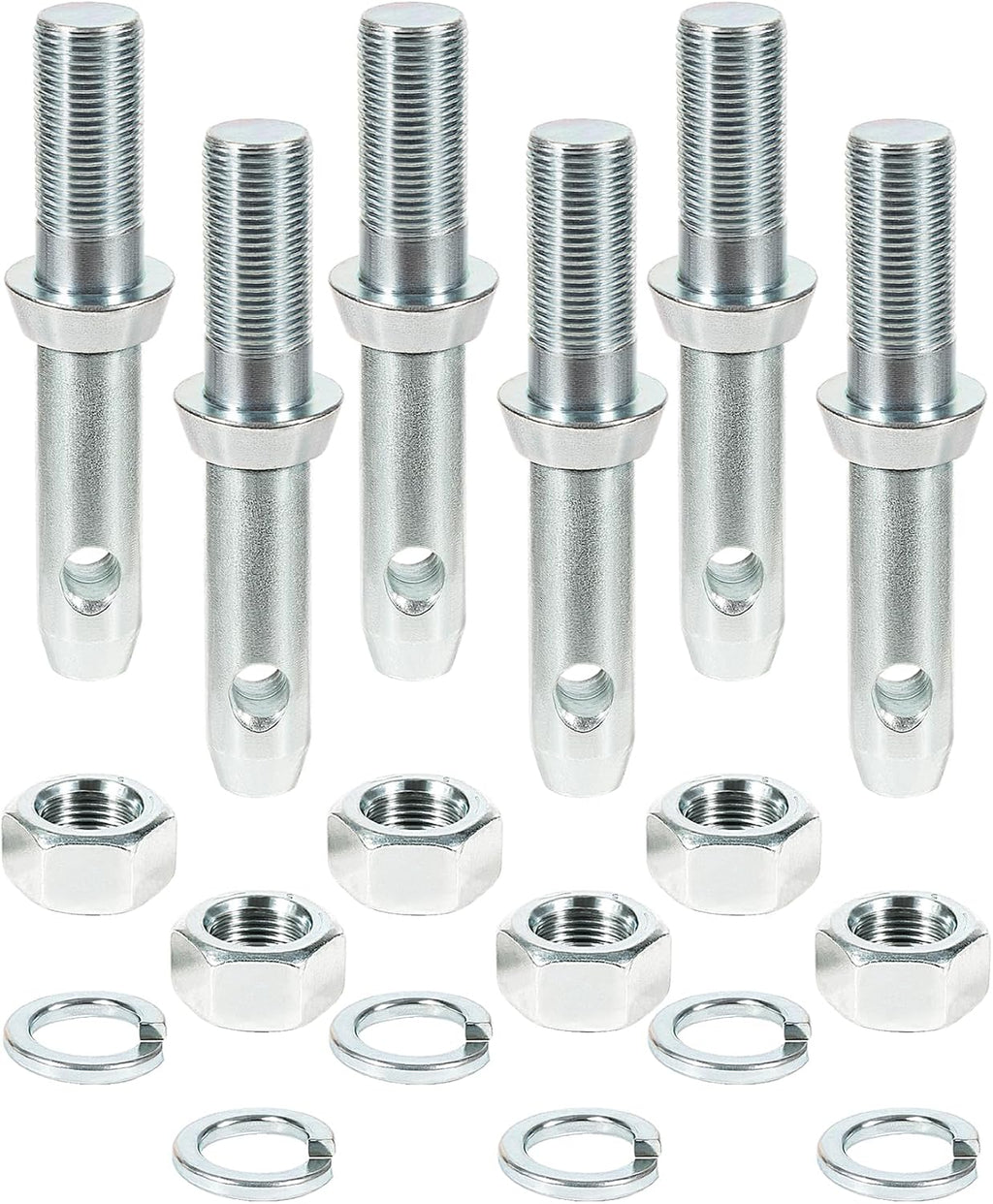 6-Pack S07020800 Cat 1 Draw Pin Hitch Accessories for Tractors, 5-1/2-Inch - Universal Forged Draw Pins with Rust-Resistant Coating, Ideal for Compact & Small Tractors