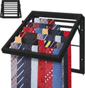 tie rack wall mounted, adjustable angle tie organizer, main product view