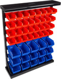 47-bin garage organization rack (15 large, 32 small), main product view