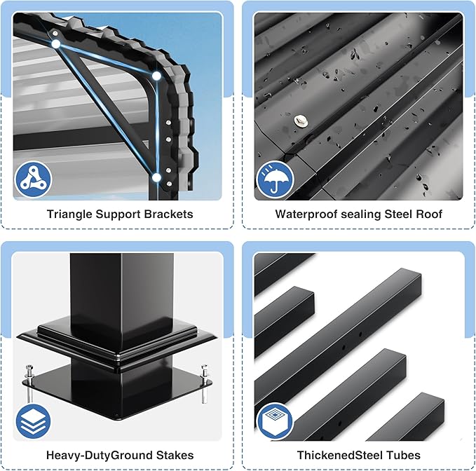 20x40 FT Metal Carport Canopy Heavy Duty - Image 2