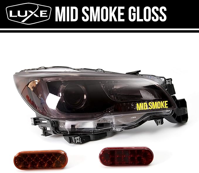 Luxe LightWrap Mid Smoke Gloss Universal Headlight Tail Light Tint Kit - Image 5