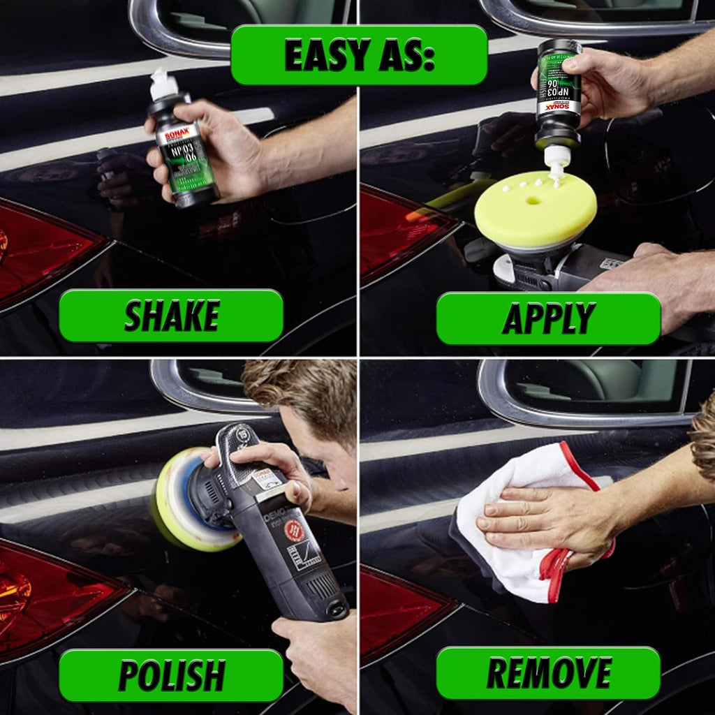 Sonax 02081410 NP 03-06 (250mL), White | Finish polish in a 2-stage polishing process.