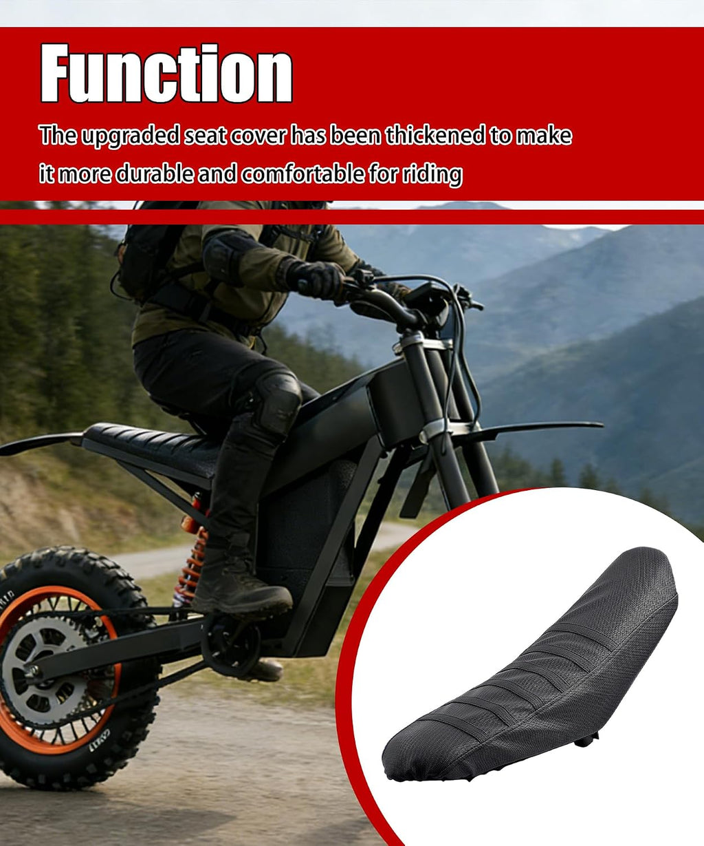 Seat Cover Fits for Tuttio Tutti Soleil 01 Electric Dirt Bike,Version Waterproof Non-Slip and Wear-Resistant ICT-Black