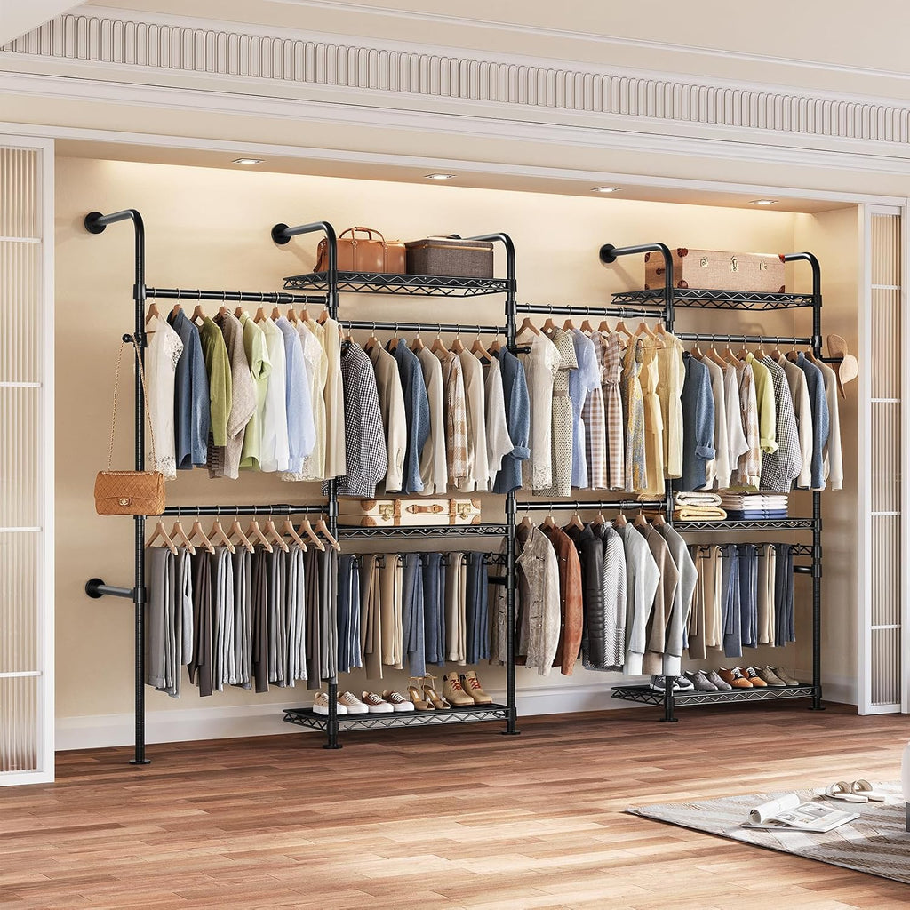 closet organizers wall mounted closet system, 4-row heavy, main product view