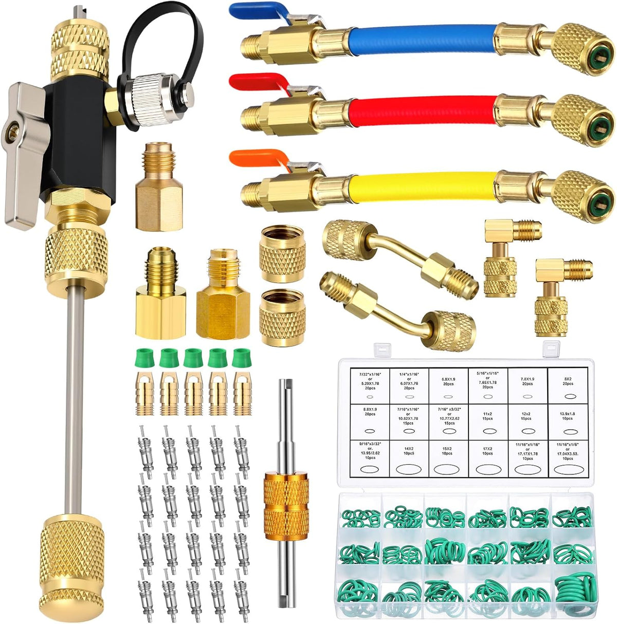 tujoe r410a valve core remover tool kit hvac, main product view