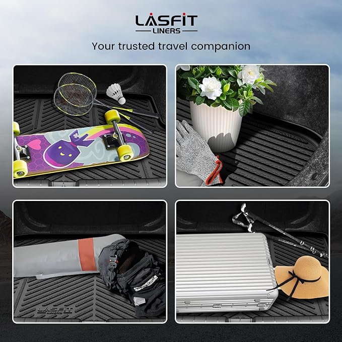 LASFIT Trunk Mat for Honda Civic Sedan 2016-2021, All Weather TPE Custom Fit - Image 8