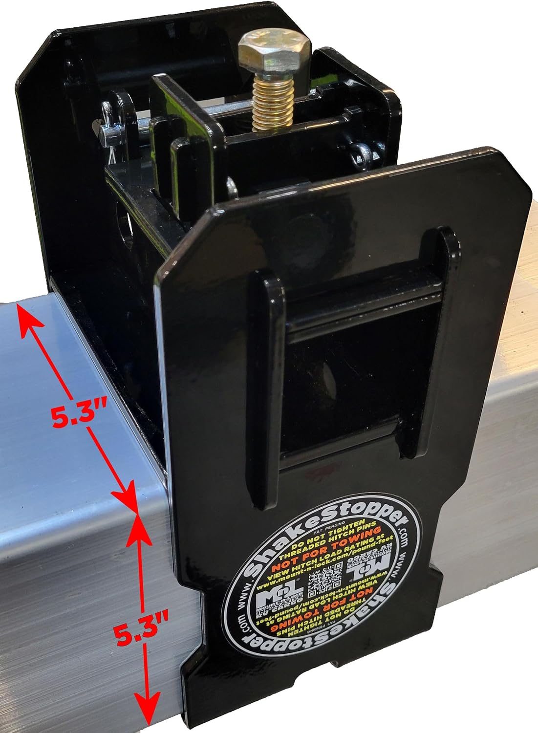 ShakeStopper Extreme Duty 2-Inch Clamping Hitch for Heavy-HAUL’R™ 5.3-Inch MBK Bumper