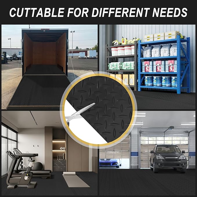 7.5x25 FT Garage Floor Mat, 2.8mm Thickened Flooring Roll - Image 8