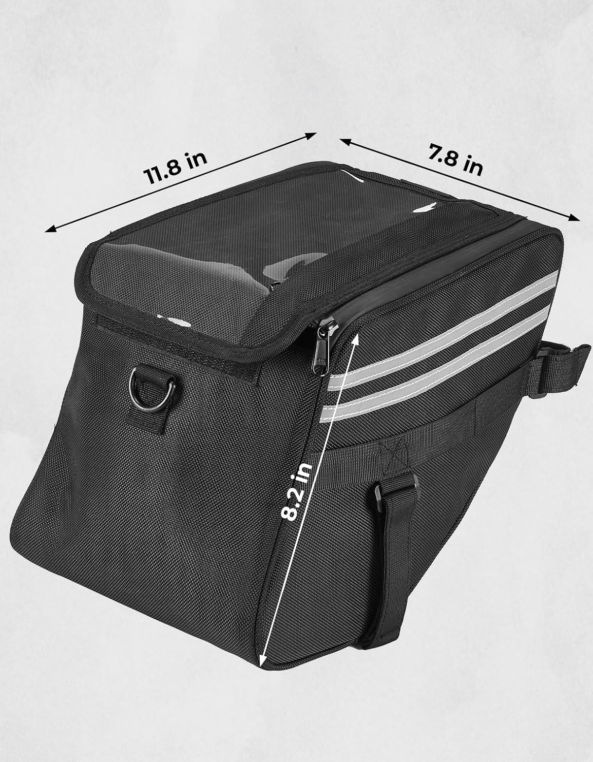 KEMIMOTO Center Bag Compatible with CT125 Trail 125 Hunter Cub 2021 2022 2023 2024 2025 2026 Rack Bag Center Luggage Pouch Storage Bag 10L