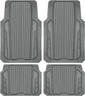 CAR PASS Heavy Duty Sporty Rubber Car Mats, Deep Dish All Weather Car Floor