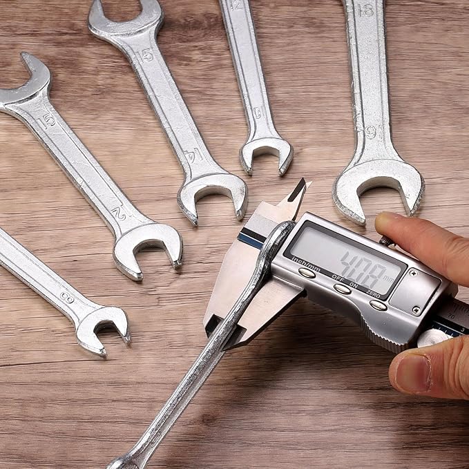 HARFINGTON 2pcs Double Open End Wrench 11mm x 13mm Metric 15 Degree Offset - Image 6