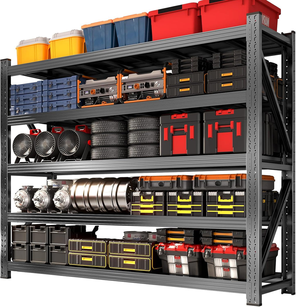 metal garage shelving unit, heavy duty 5-tier adjustable, main product view