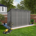 4x9 FT Outdoor Storage Shed, Metal Shed W/Window, Garden Storage Shed W/ 6 Air by Unknown